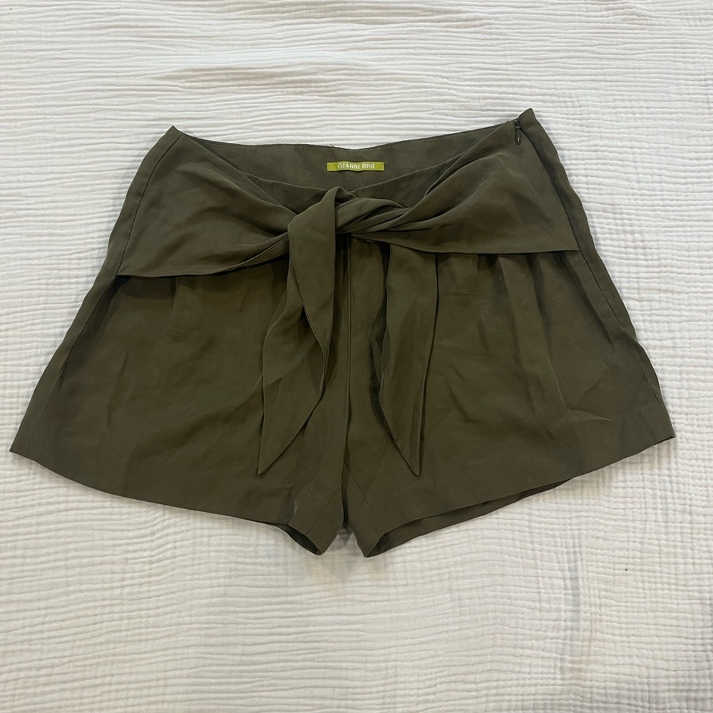 Gianni Binni Olive Green High Waist Shorts Size 4